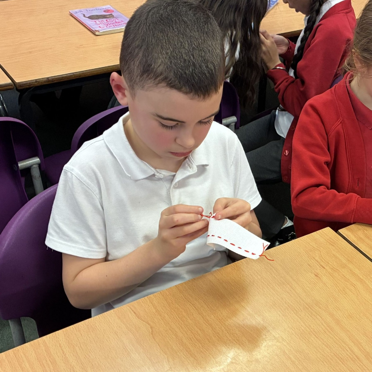Lilleshall Primary School - Year 3 Sewing Practise